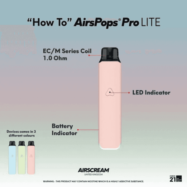 AIRSCREAM AIRSPOPS PRO LITE 氣泡電子煙主機官網 - Image 3